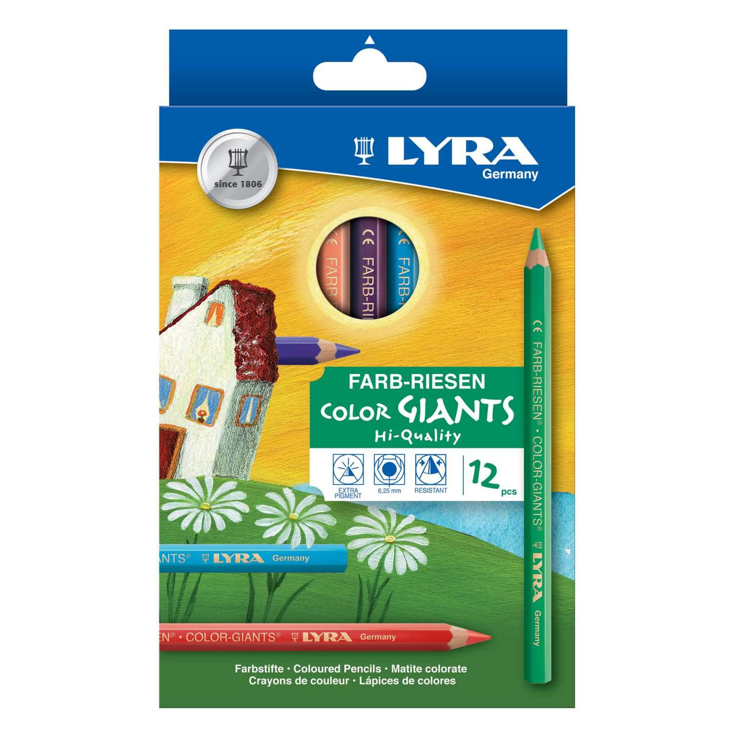 Coffret de crayons de couleur Lyra Le Géant des Beaux Arts No 1 de